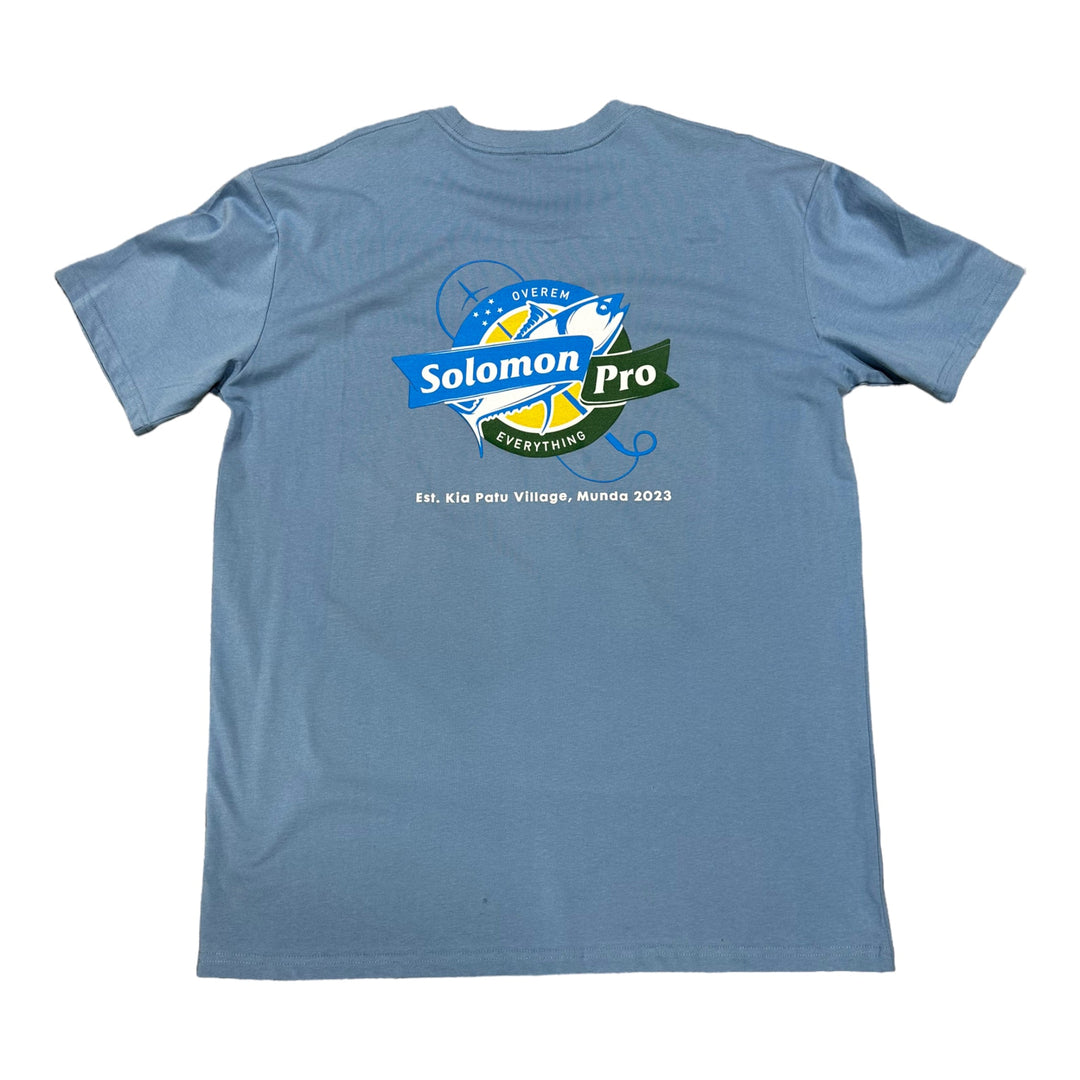 Solomon Pro T-Shirt Light Blue - Spearfishing Superstore