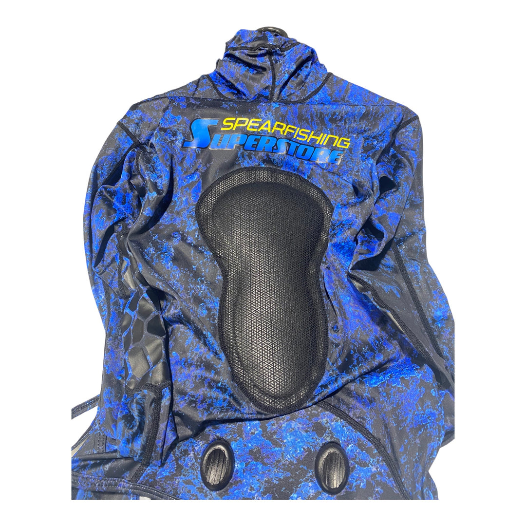 Reef Hunter Lycra Stinger Suit 2 Piece Blue - Spearfishing Superstore